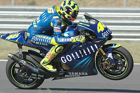 No more fitting faux-sponsor for Valentino Rossi in his prime.
